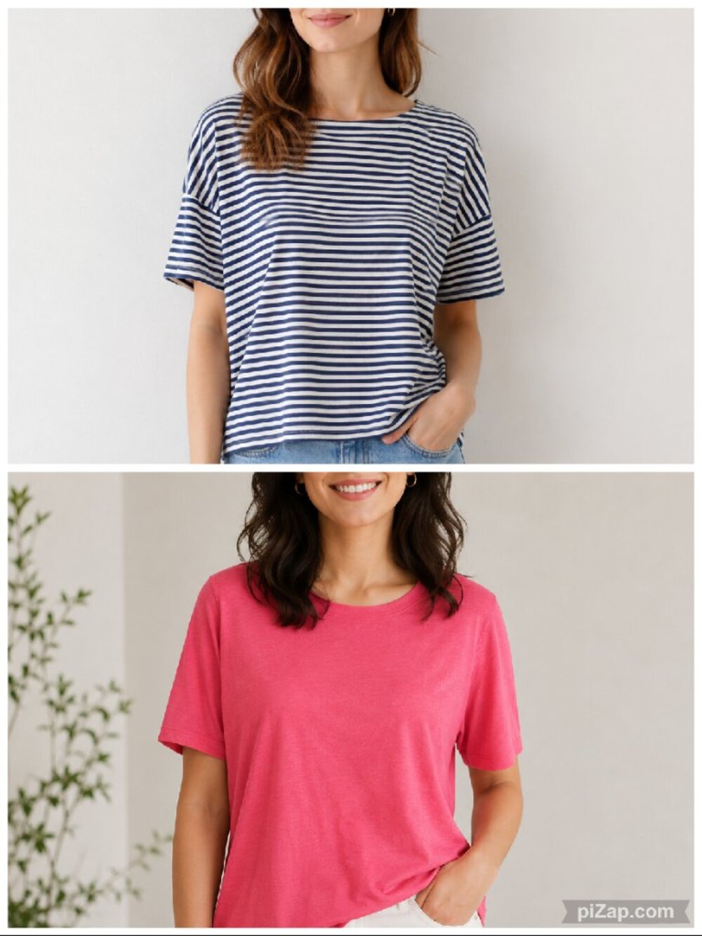 J. Jill Cotton T-Shirts Lot of 2 Size Large